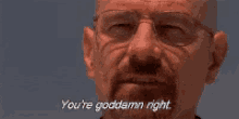 Breaking Bad Walter White GIF - BreakingBad WalterWhite YoureRight GIFs