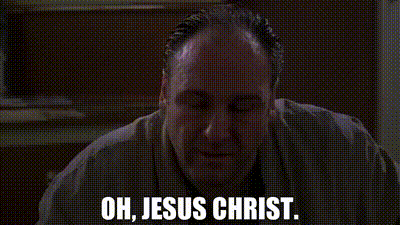 YARN | Oh, Jesus Christ. | The Sopranos (1999-2007) S02E13 Funhouse | Video  gifs by quotes | b9ae1c1f | 紗