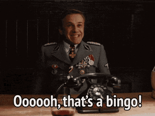 Bingo Tarantino GIF - Bingo Tarantino Thats A Bingo GIFs