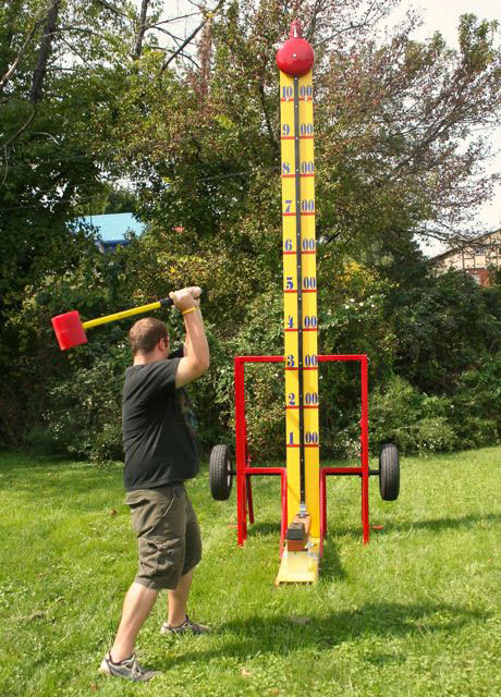 Image result for carnival strength test with hammer