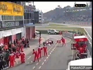 Michael Schumacher's worst pitstop on Make a GIF