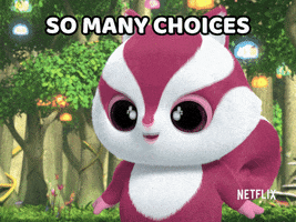 Chewoo So Many Choices GIF by YooHoo to the Rescue